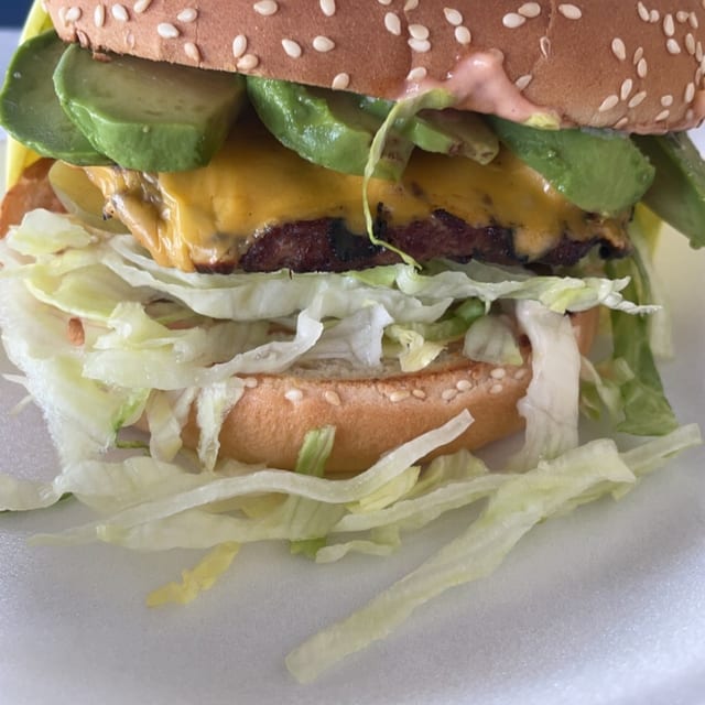 Avocado Cheeseburger Combo.