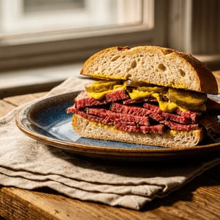 Pastrami Sandwich — 8 oz pastrami