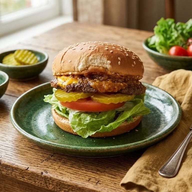 Delicious Chili Cheeseburger