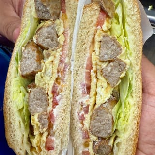 Sausage & Egg Sandwich — 2 eggs, 4 sausage links