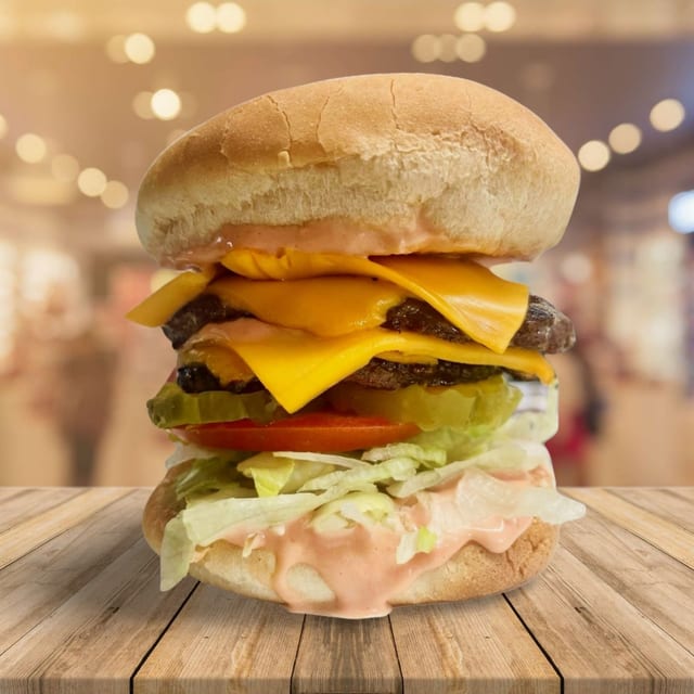 Junior Double Cheeseburger.