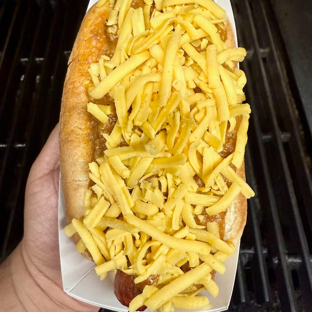 Chili Cheese Dog.